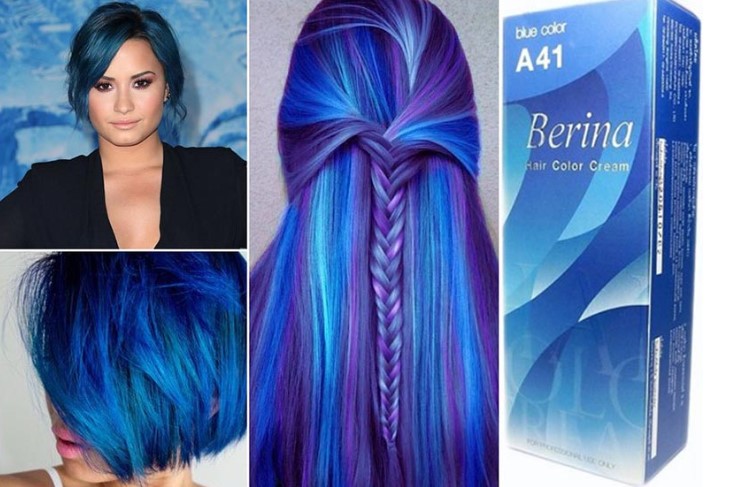 3. "Semi-Permanent Blue Hair Dye for Grey Hair: Long-Lasting Color Options" - wide 5